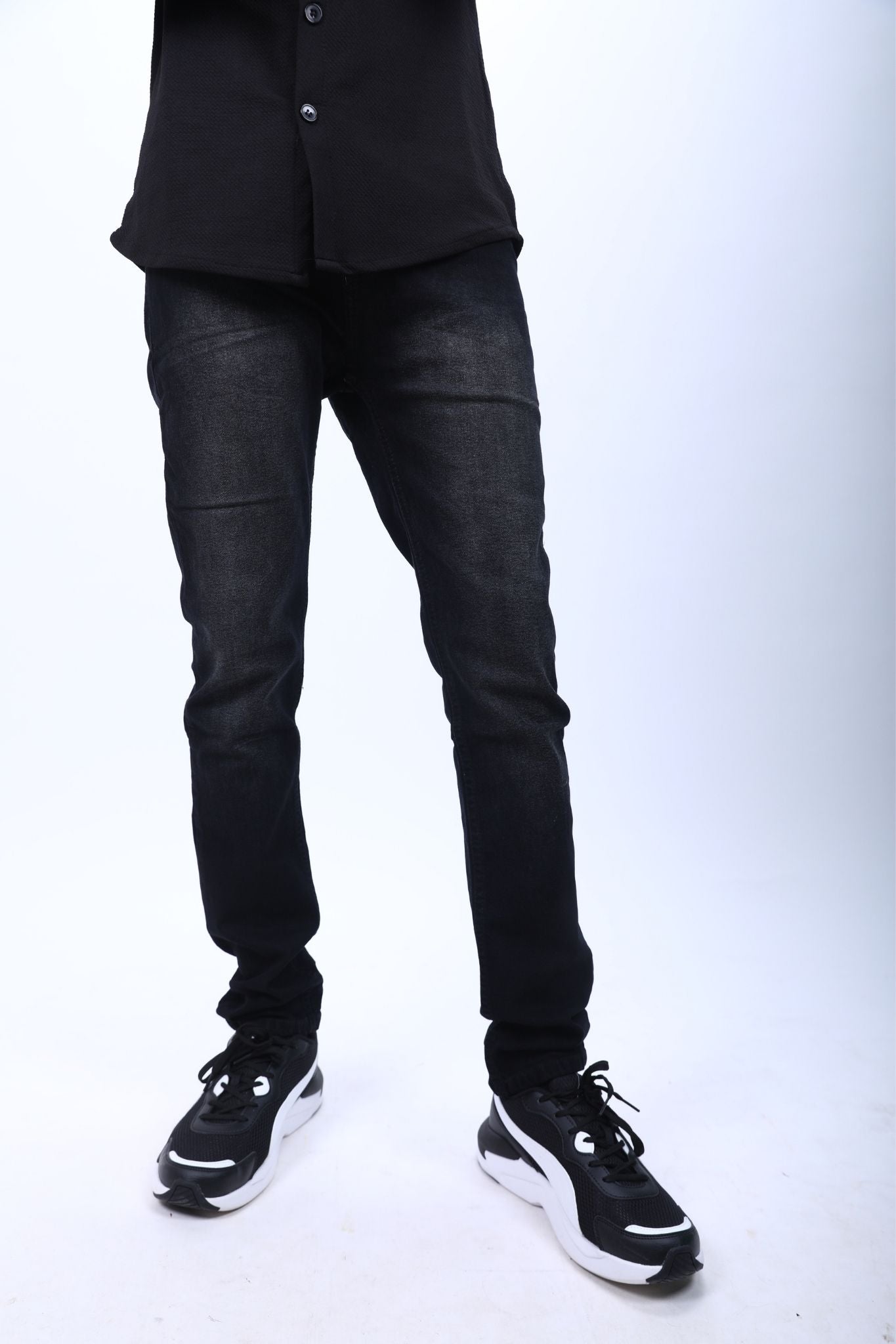 Black Slim-Fit Jeans