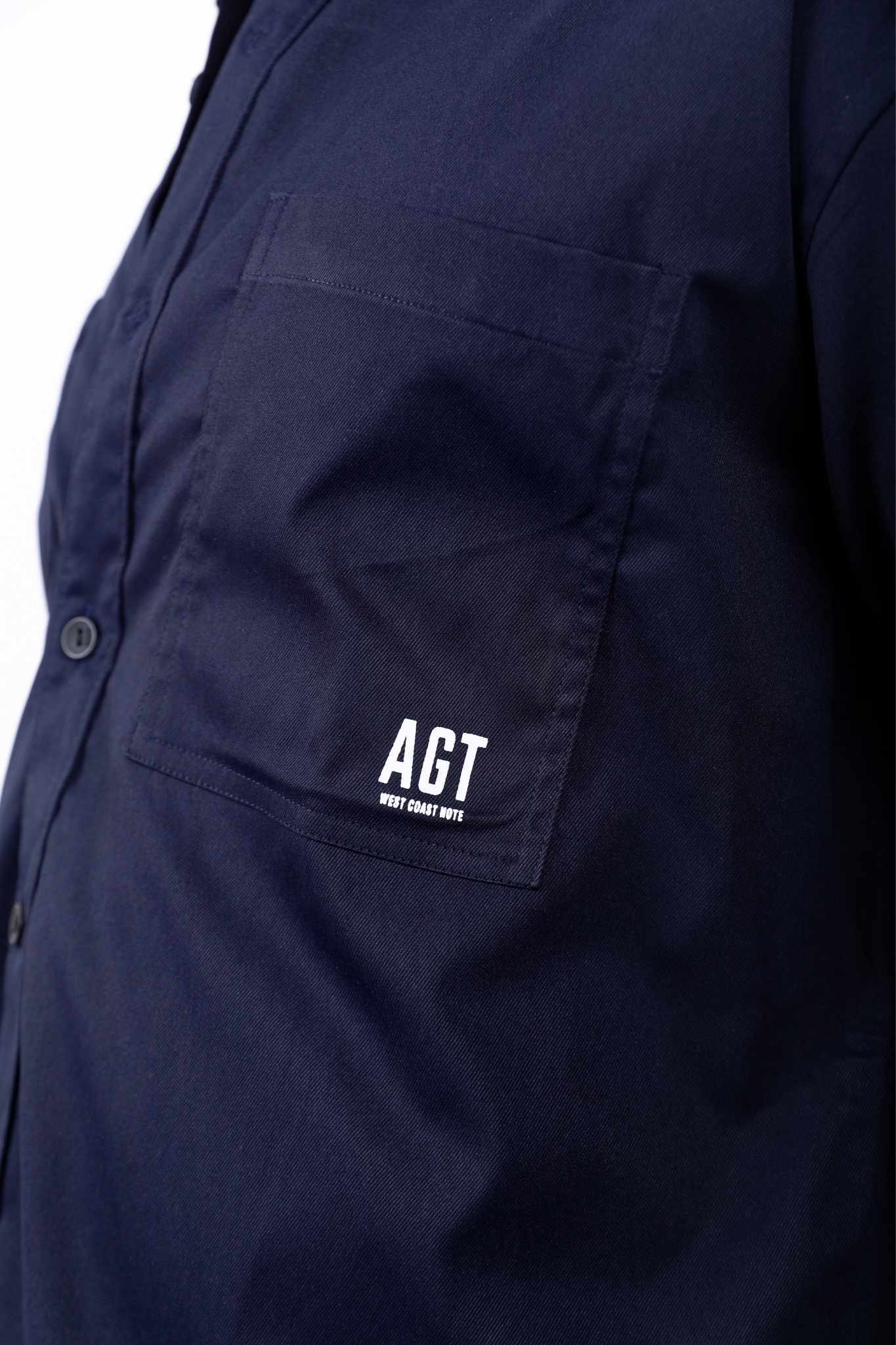 Navy Blue Graphic Print Shirt