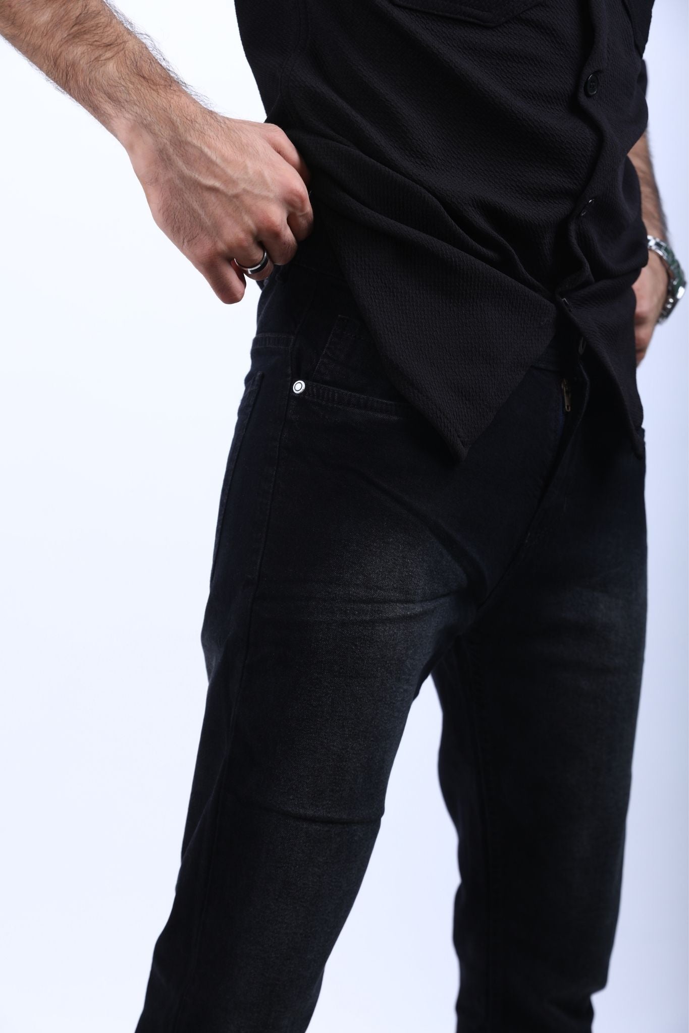 Black Slim-Fit Jeans