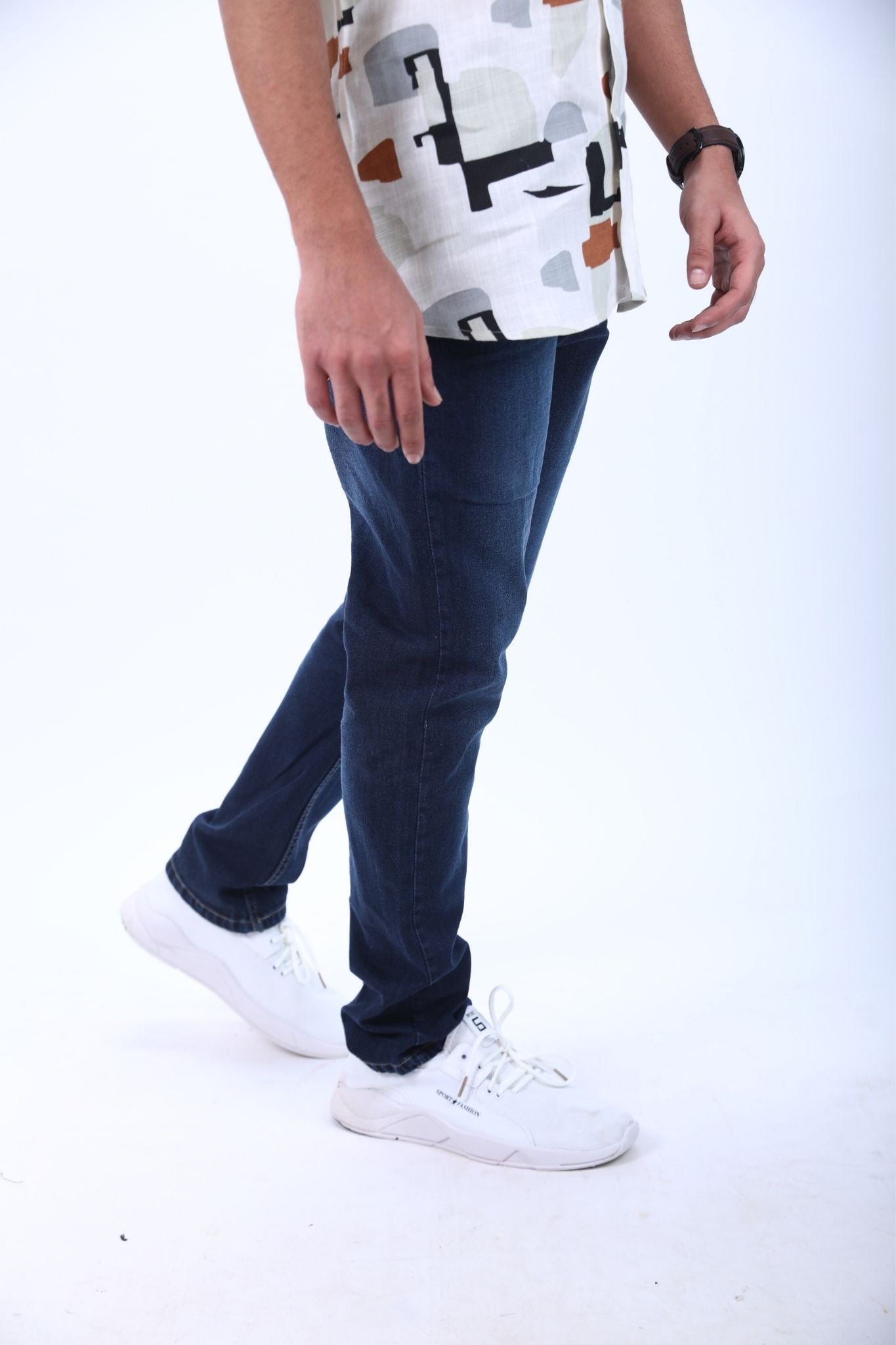 Dark Blue Regular-Fit Jeans