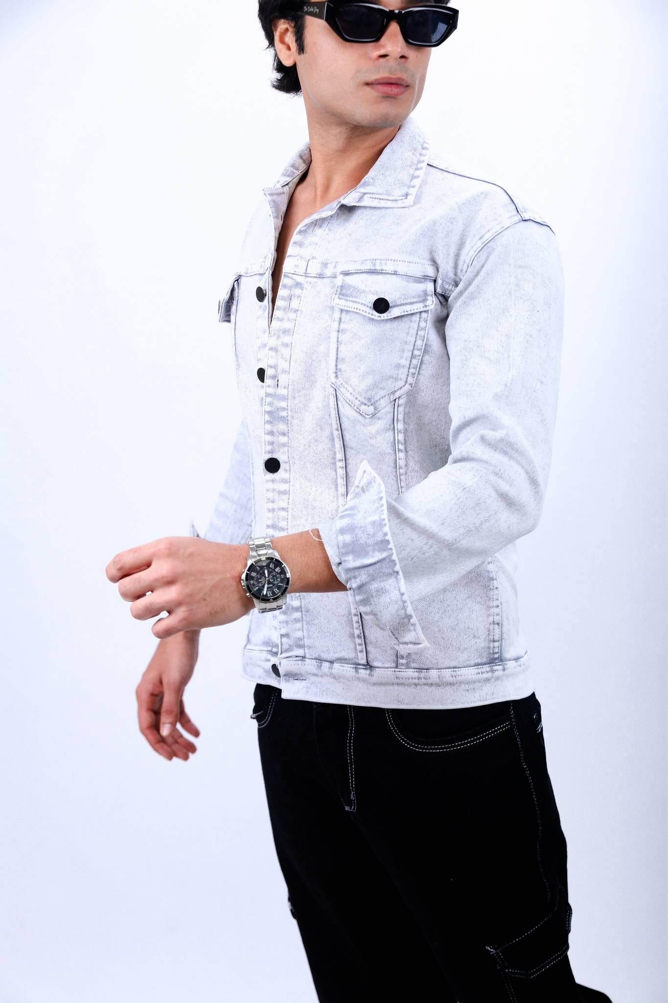 Light-Wash Denim Jacket